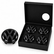 Dynamic Hub Caps Set of 4 Black - Floating Hub Caps - 65mm picture
