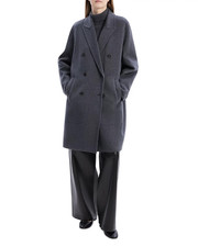 Theory Double-Breasted Coat in Wool-Blend Melton MSRP $995 picture
