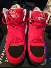 Ewing 33 Men’s High Top Lace-Up Basketball Sneakers Red/Black/White picture