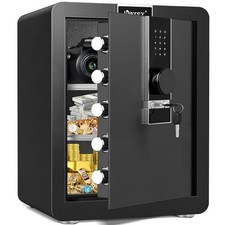 2.6 Cub Digital Safe Box with 2 Adjustable Shelves & Hidden Compartment for Home picture