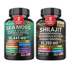 Dynamic Vitality Bundle - Sea Moss 7000mg,Black Seed Oil 4000mg/ Shilajit picture