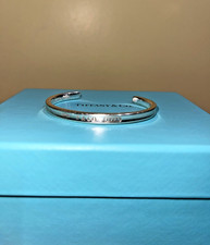 Tiffany & Co. Tiffany 1837 Oval Cuff Bracelet 925 Sterling Silver picture