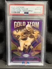 Panini 2022 Certified Gold Team Jonathan Taylor Mirror Purple #GT-17 /10 PSA 10 picture