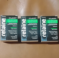 OCuSOFT Retaine Allergy Olopatadine 0.2% Eye Drops 2.5mL 3 Pack Exp 2027 picture