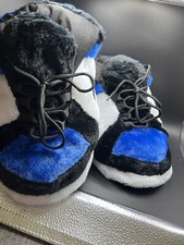 Sneaker Slippers in Blue –  One Size Fits Most Youth To Adult 5-11 picture