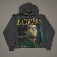 Barriers Huey Newton Graphic Hoodie Adult S Cropped Rare Death Without Meaning picture