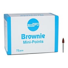 *72-Pieces* Shofu Brownie Polishers Silicone Mini-Point FG H413 picture