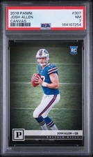 PSA 7 2018 Panini Josh Allen #307 Canvas picture