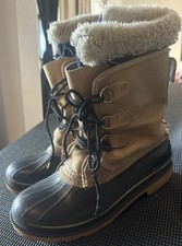 Kamik Canada Everest Duck Boots Womens Size 8 Winter Snow Lace Up Brown picture