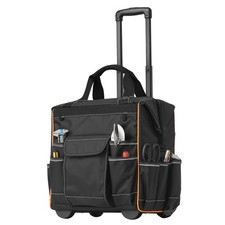 Uimoso Rolling Tool Bag 25 Pockets Heavy Duty Roller Tool Bag on Wheels 15