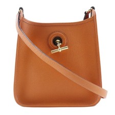 HERMES Vespa TPM Shoulder Bag Orange/Gold Hardware Epsom Women picture