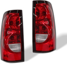 2003-2006 Silverado 1500 2500 3500HD Tail Lights Pair Red–Compatible Replacement picture