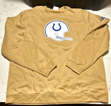 Nike Indianapolis Colts NFL Football Crewneck Sweatshirt Beige Size XL picture