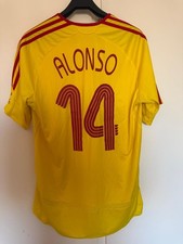 Liverpool 2006/07 Away Yellow Shirt Xabi Alonso #14 Adidas Carlsberg Vintage L picture