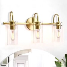 EDISLIVE Paquette 21 in. 3-Light Gold Modern Vanity Light Fixture  picture
