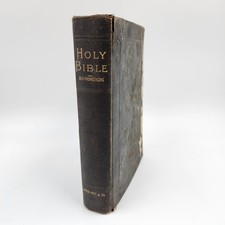 Antique Holy Bible Self-Pronouncing James Pott & Co New York Xmas 1914 picture