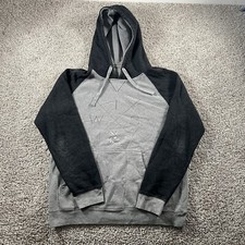 Vintage Wisconsin Badgers Sweater Mens Large Gray Faded NCAA Hoodie Streetwear picture