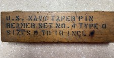Vintage 1940s US Navy Taper Pin Reamer Set - No. 4 - Type 0 - Sizes 0 to 10 INCL picture