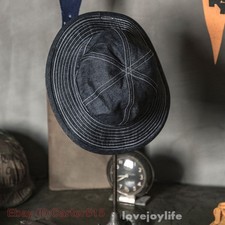 Bronson Retro Cotton Men Bucket Cap Daisy Mae Denim Hat CCC Travel Fishing Hat picture