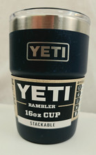 YETI Rambler 16oz Stackable Cup Magslider Lid Navy Stack / Easy Pack picture