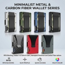 The Ridge Style Titanium Wallet with Money Clip or Cash Strap - RFID Blocking picture