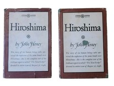 VINTAGE 1946 HIROSHIMA JOHN HERSEY HARDCOVER w/ DJ BOOK picture