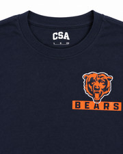 NFL Chicago Bears Men's Short Sleeve Athletic Crew Neck T-Shirt in Blue S-3XL picture