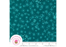 Moda CHEER & MERRIMENT 45535 22 Blue Green Snowflakes FANCY THAT Quilt Fabric  picture