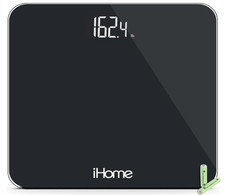 Digital Battery Powered Bathroom Scale 397 lbs FSA and HSA Eligible, Black picture