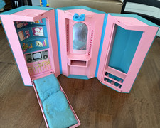 Vintage 1984 Barbie Day to Night Home Office Foldable Playset Case 7897 picture