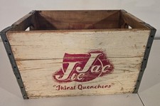 Vintage Jic Jac Wooden Soda Crate picture