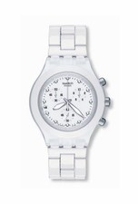 Swatch Watch Full Blooded White SVCK4045ag 2010 Diaphane Chrono 43mm Swiss picture