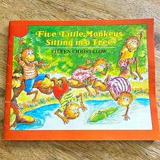 Scholastic Five Little Monkeys Sitting in a Tree PB Signed/Inscribed 1st 1991  picture