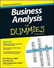 Business Analysis For Dummies - Paperback By Kupersmith, Kupe - VERY GOOD picture