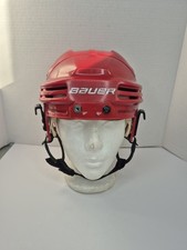 Bauer 4500 Ice Hockey Helmet RED Small  BHH4500S Adult Senior USED  picture