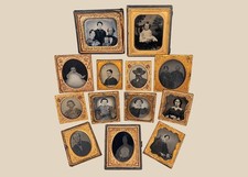Collection of 13 Victorian Cased Ambrotype & Tintype Portraits | Circa 1855–1870 picture