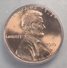 2010 D LINCOLN CENT ICG MS67 RD picture