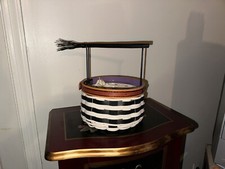 LONGABERGER 2013 Wicked Witch Halloween Basket Protector Broom 🧹 Handle 🎃 picture