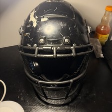Schutt Black medium Full Face Football Helmet w/ Facemask & Chinstrap NOCSAE picture