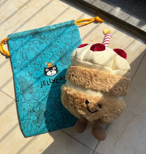 Jellycat Amuseables Strawberry Birthday Cake Plush Doll - NWT Gift With Dustbag picture