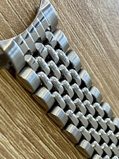 Vintage Style 18mm ROUNDED Beads Of Rice Watch Bracelet Band CLASSIC CLASP FORM picture