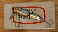 Vintage Wright & McGill Miracle Minnow 4521-B Metallic Finish Original Box picture