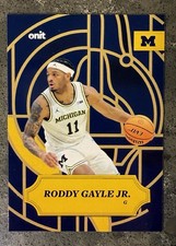 2025-2026 ONIT Athlete Roddy Gayle Jr Michigan Timeless Stained Glass SG-2 picture