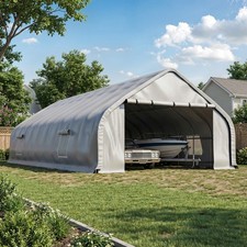 20X20/30/40FT Outdoor Carport,Heavy Duty Canopy Shed,Portable Garage Party Tent picture