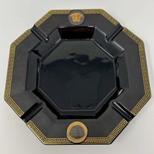 Versace Ashtray Cigar Medusa Black Vintage Rosenthal Gorgona Large picture