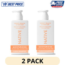 2 Pack Native Sweet Peach Nectar Moisturizing Shampoo Paraben Free 16.5 oz picture