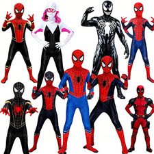 Kids Spider-Man Boy Miles Morales Tobey Maguire Outfits Jumpsuit Cosplay Costume picture