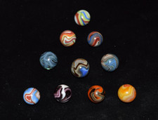 🧐👉 all top picks JABO/DAS Lot of 10 mixed runs collector marbles .718