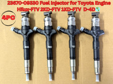 4PC  Fuel Injector for Toyota Engine Hilux Hiace Fortuner 2KD-FTV 1KD-FTV D-4D picture