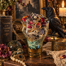 Vintage Jewelry Mystery Jar Crow Collection Necklaces Earrings Brooches Bracelet picture